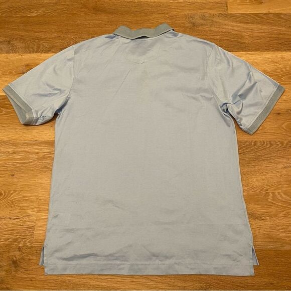 Robert Graham Polo Light Blue 2XL | Skull Rose Golf Stretch Performance Comfort - Picture 2 of 6